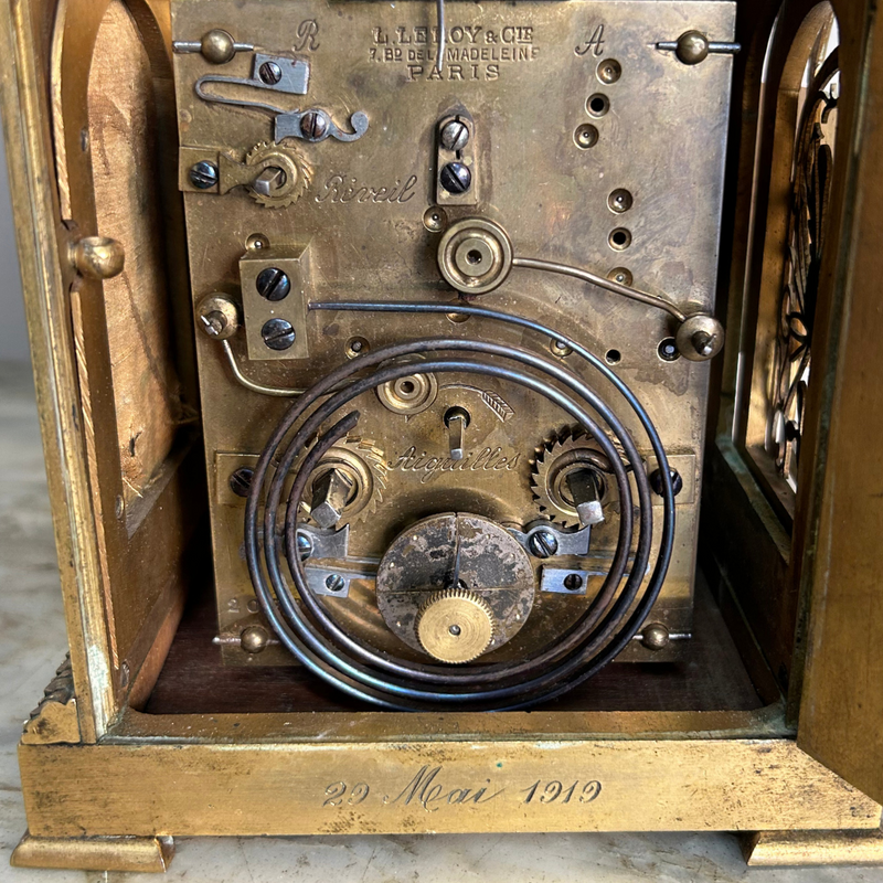 Cappuccina da collezione in bronzo dorato antico